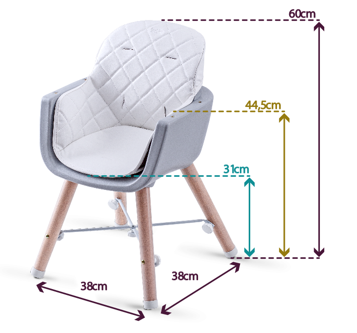 krzesełko estella pino wymiary